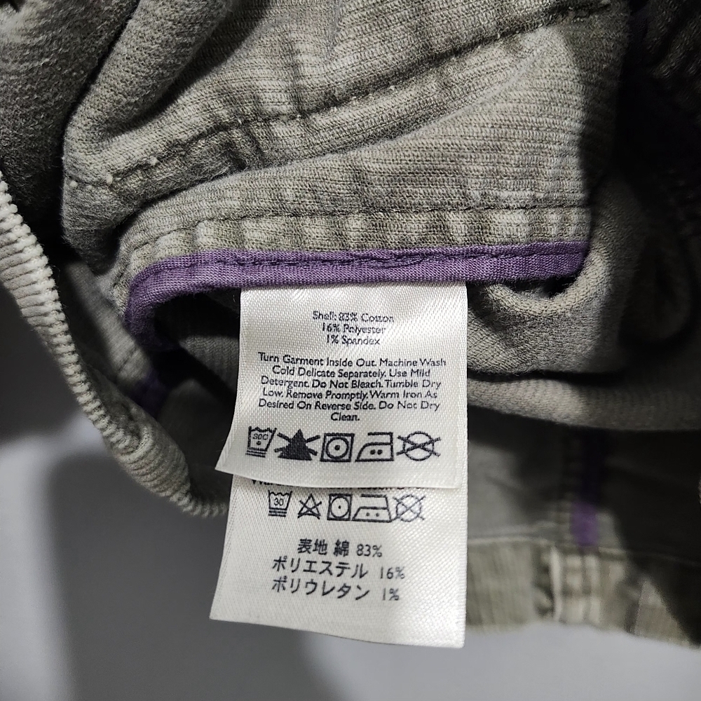 Olive Green Women's Corduroy Jacket Shacket Size M - Picture 8 of 8